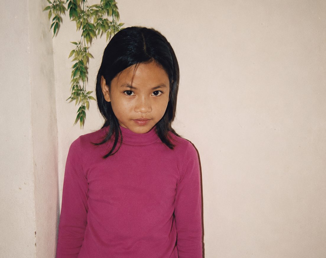 A young girl in Vietnam, home setting